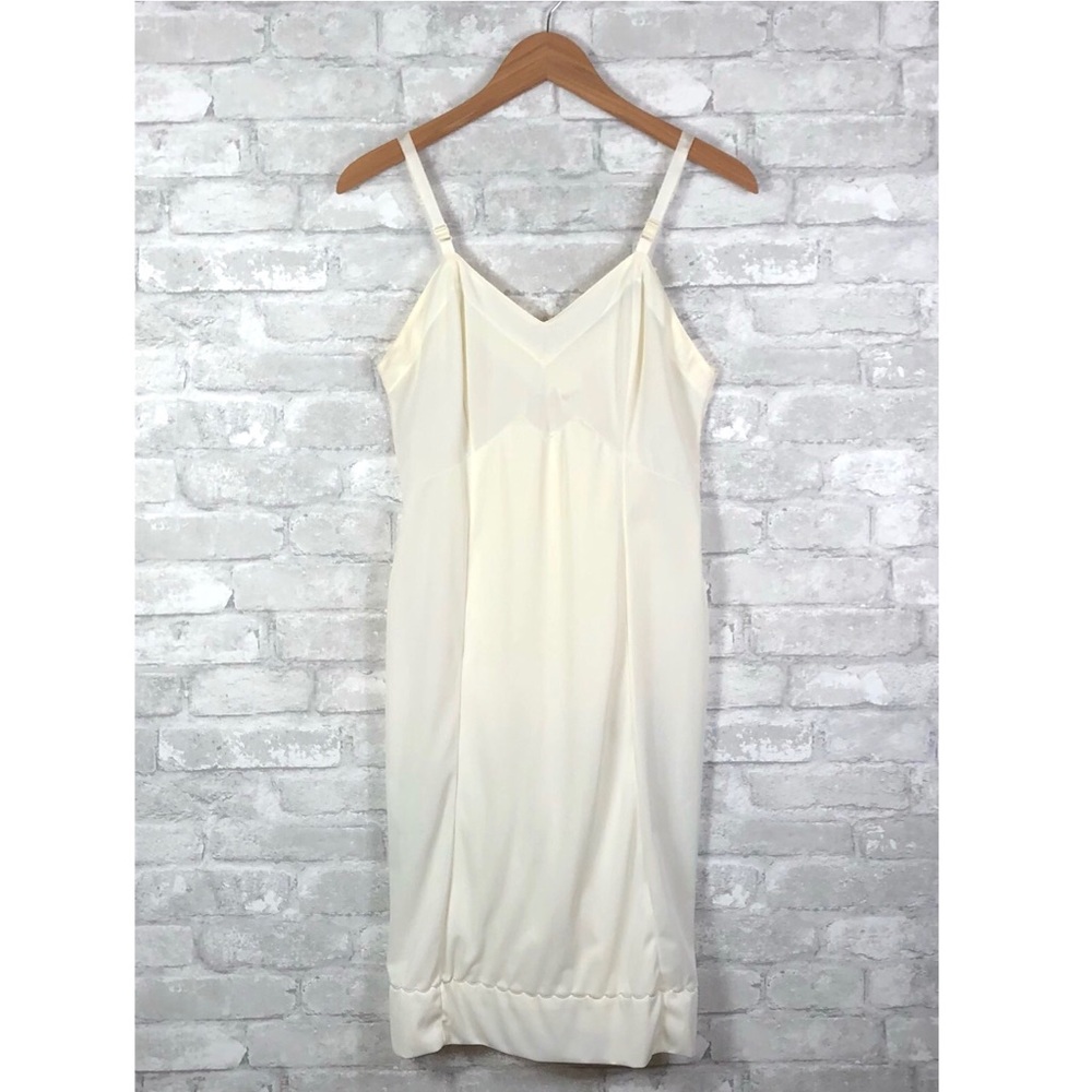 Vintage Mary Barron Pullover Full Slip Off White S - Picture 5 of 13